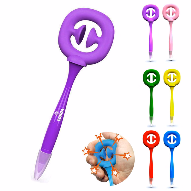 Silicone Grip Finger Suction Press Pen
