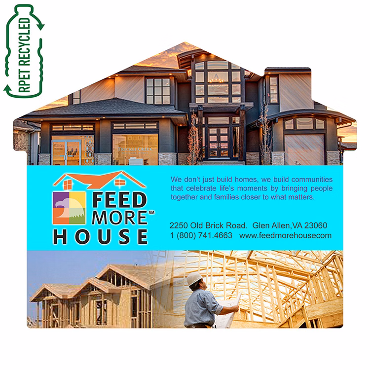 6" x 5" - "Washoe House" Recycled RPET Full Color Import Air Ship Microfiber Cloth & Screen