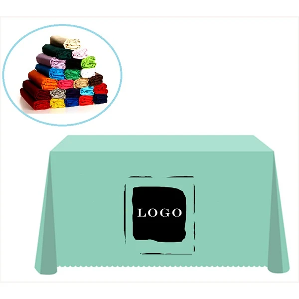 Solid Color Polyester Table Cover Tablecloth 1