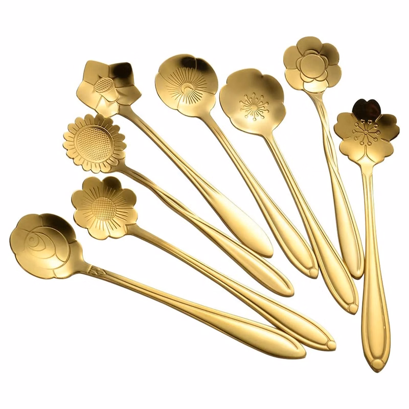 Flower Shaped Stainless Steel Spoon