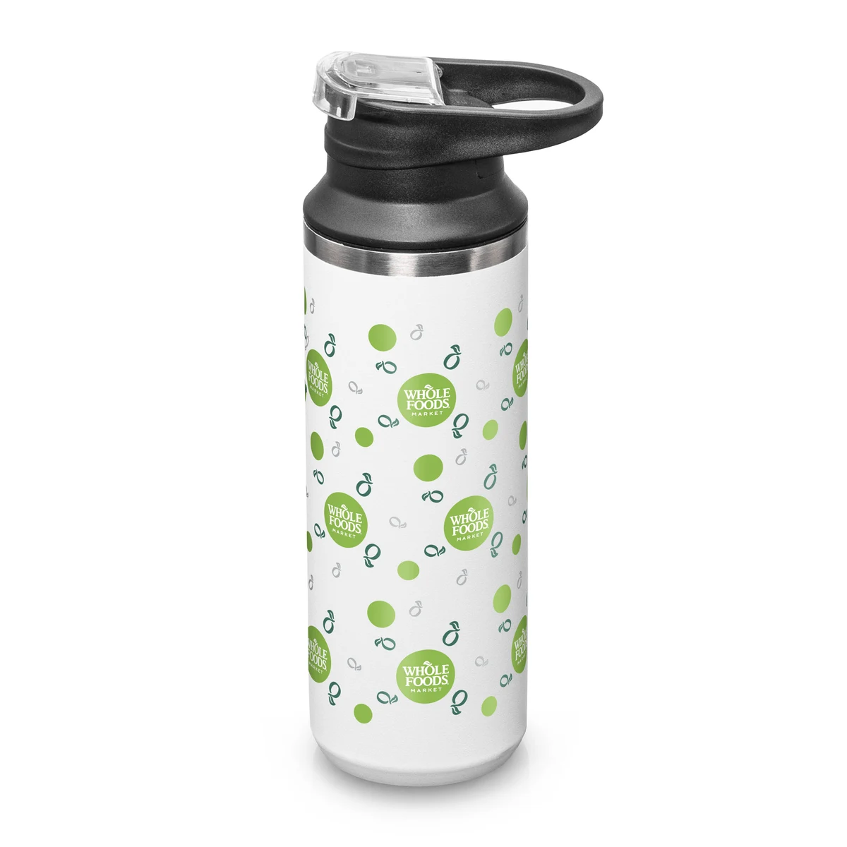 Della SS Water Bottle w/Handle & Flip Top - 17oz, custom water bottle with logo imprint 1