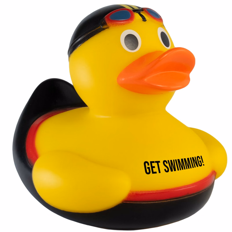 Swimmer Weighted Rubber Duck