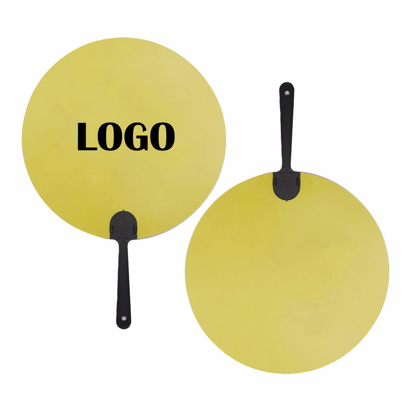 Vibrant Full Color Fan With Lightweight Plastic Handle For Events