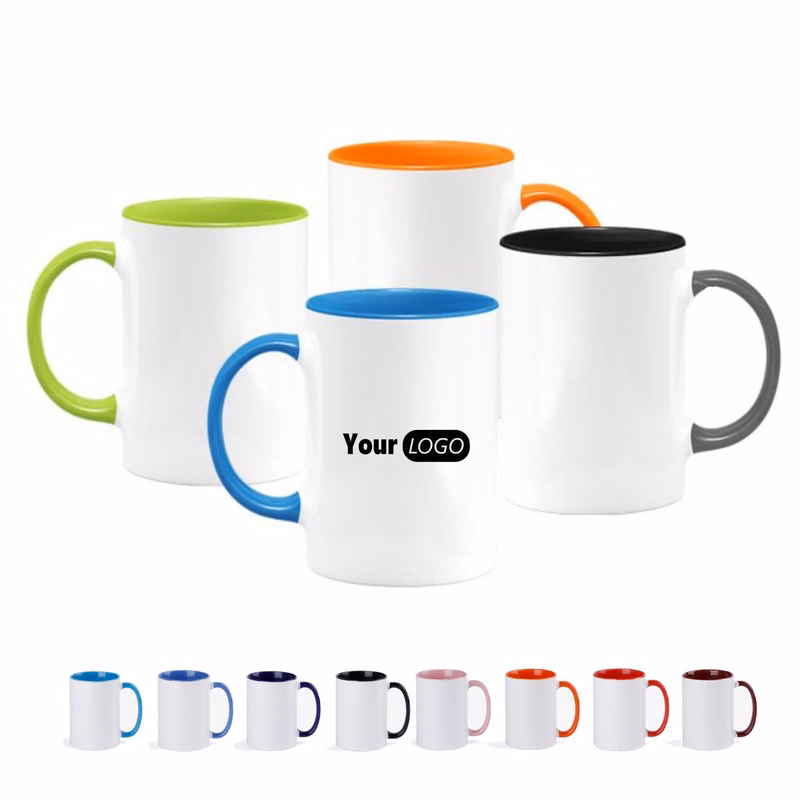 11oz Color Handle Drink Mug