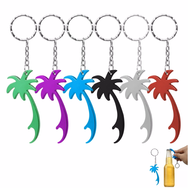 Palm Tree Bottle Opener Keychain