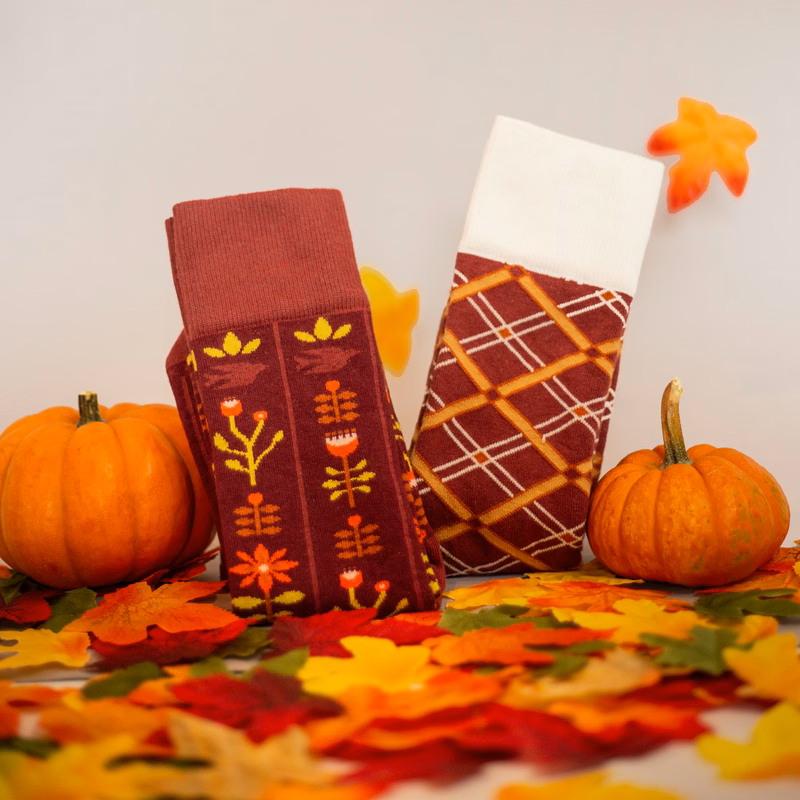 Dress Fall Socks - Sophisticated Autumn Foot Attire - American Made
