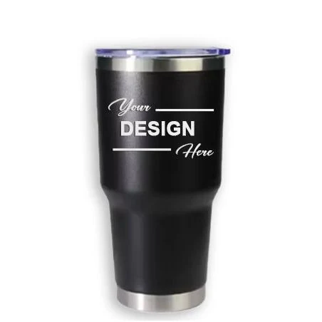Drinkware: 30 OZ Tumbler (BLACK) with Lasered 1