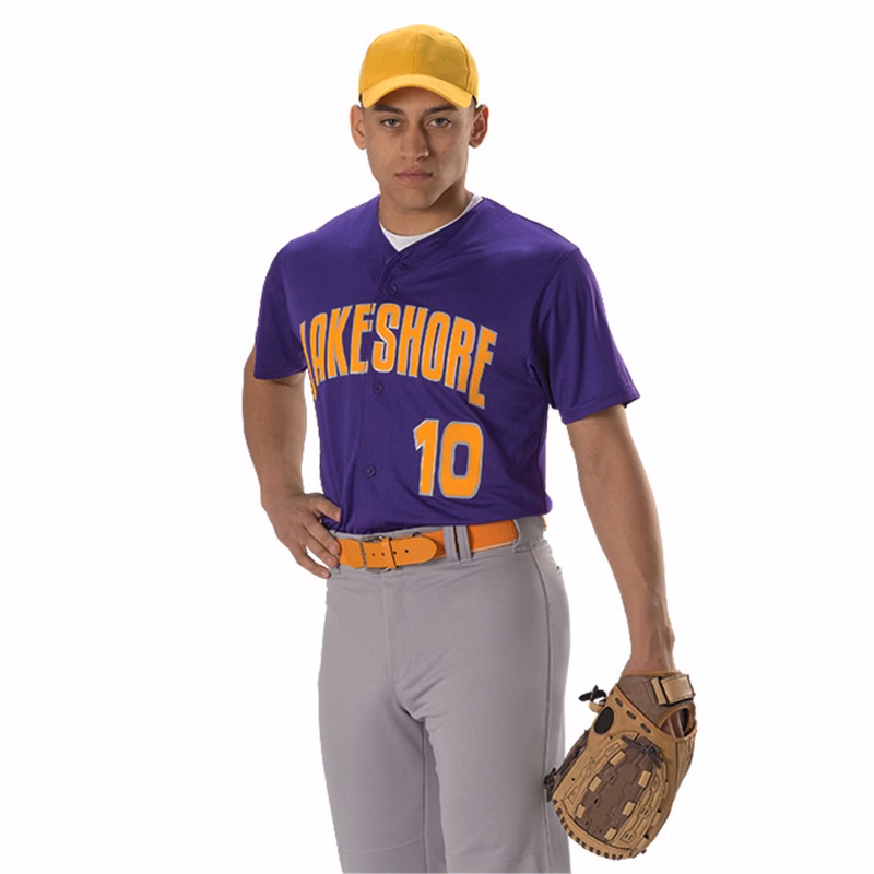 Youth Full Button Lightweight Baseball Jersey - 52MBFJY