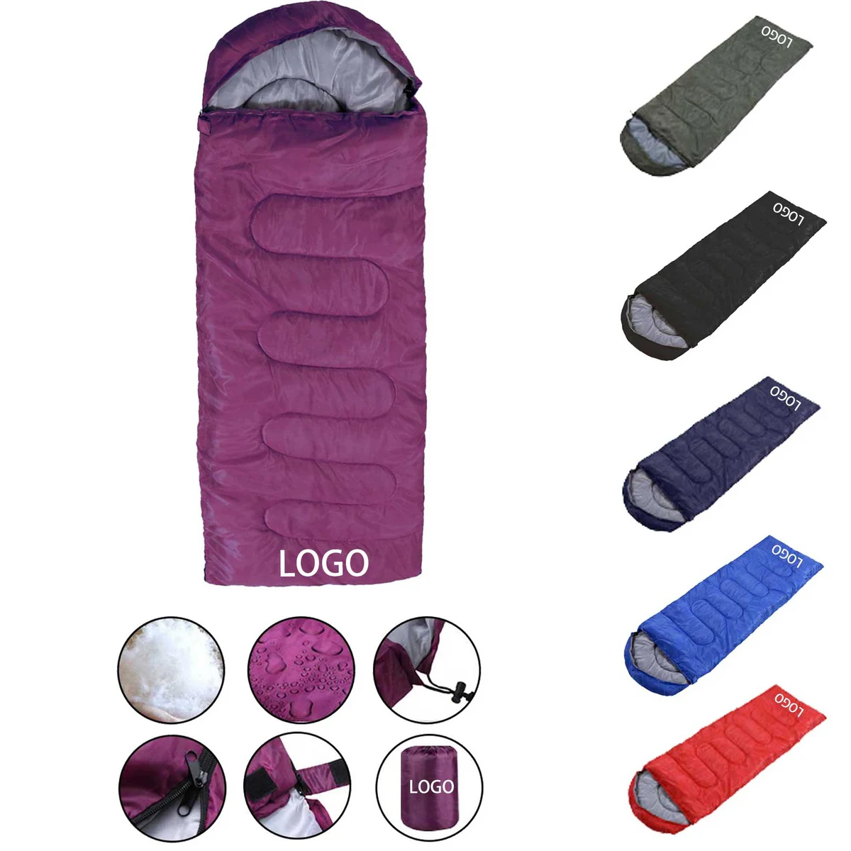 Portable Polyester Sleeping Bag for Camping 1
