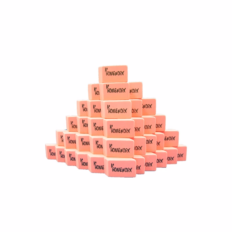 Erasers - Pink Wedge 576 Pieces