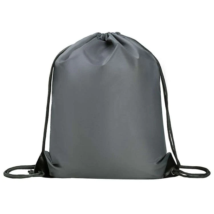 Gray Drawstring Bag 17" 1