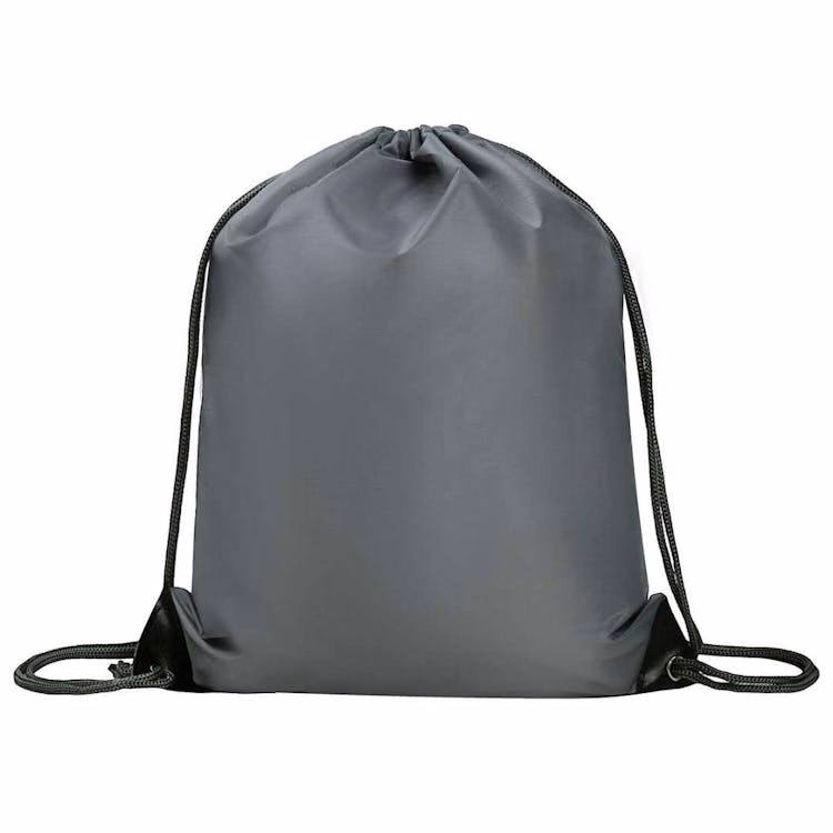 Gray Drawstring Bag 17"
