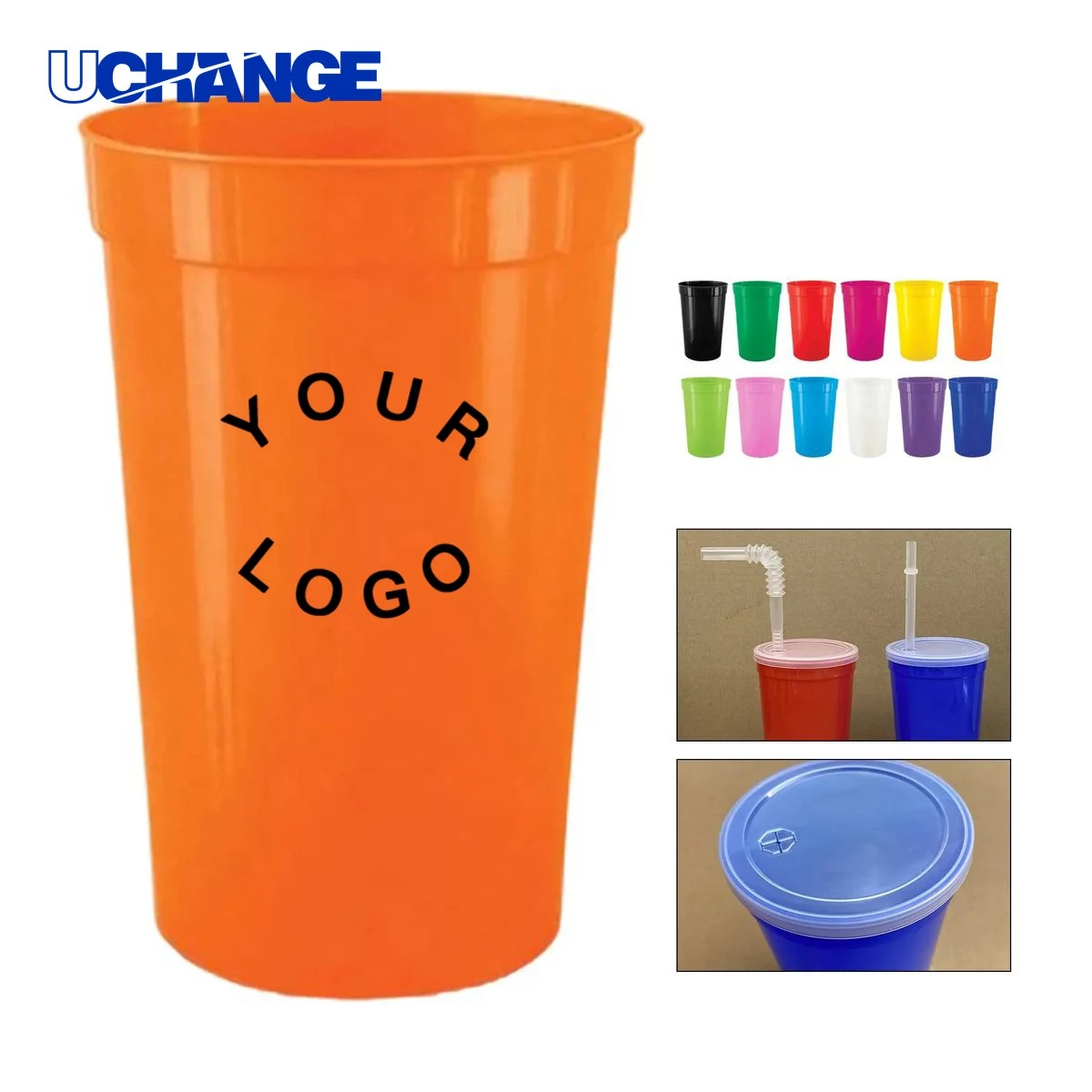 Recyclable Plastic Stadium Cup 16oz for Events 1