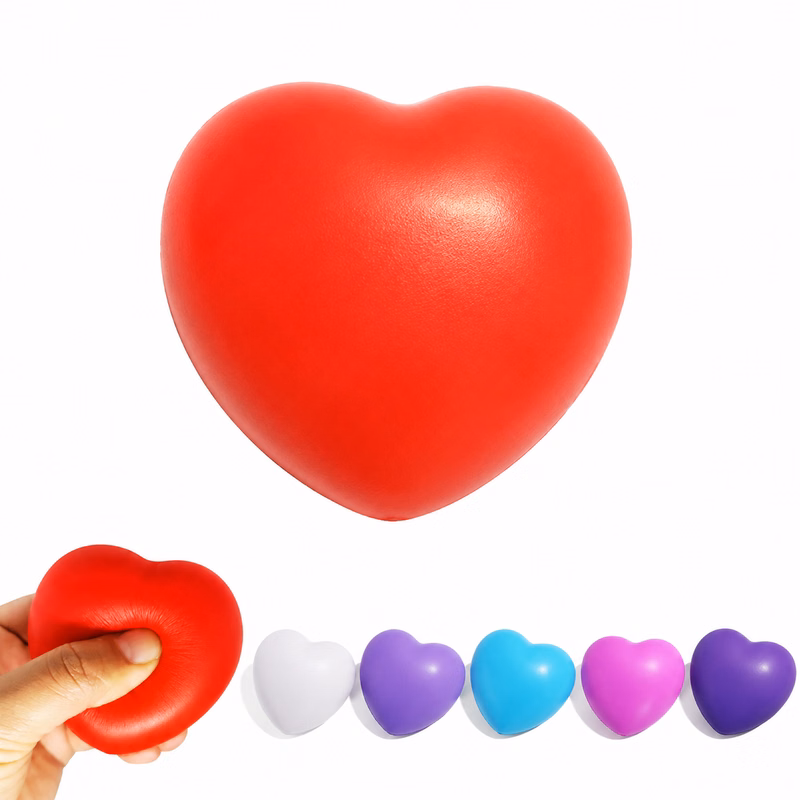 Love Heart Pu Stress Relief Ball