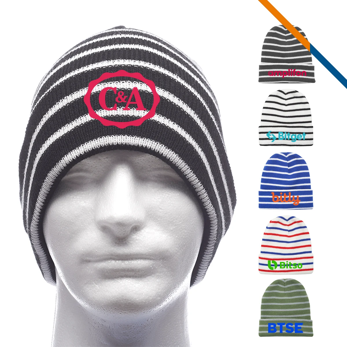 Juvia Striped Beanies 1