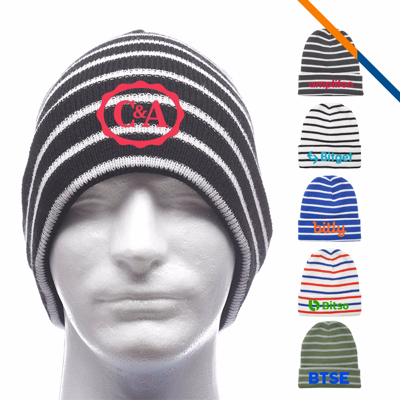 Juvia Striped Beanies