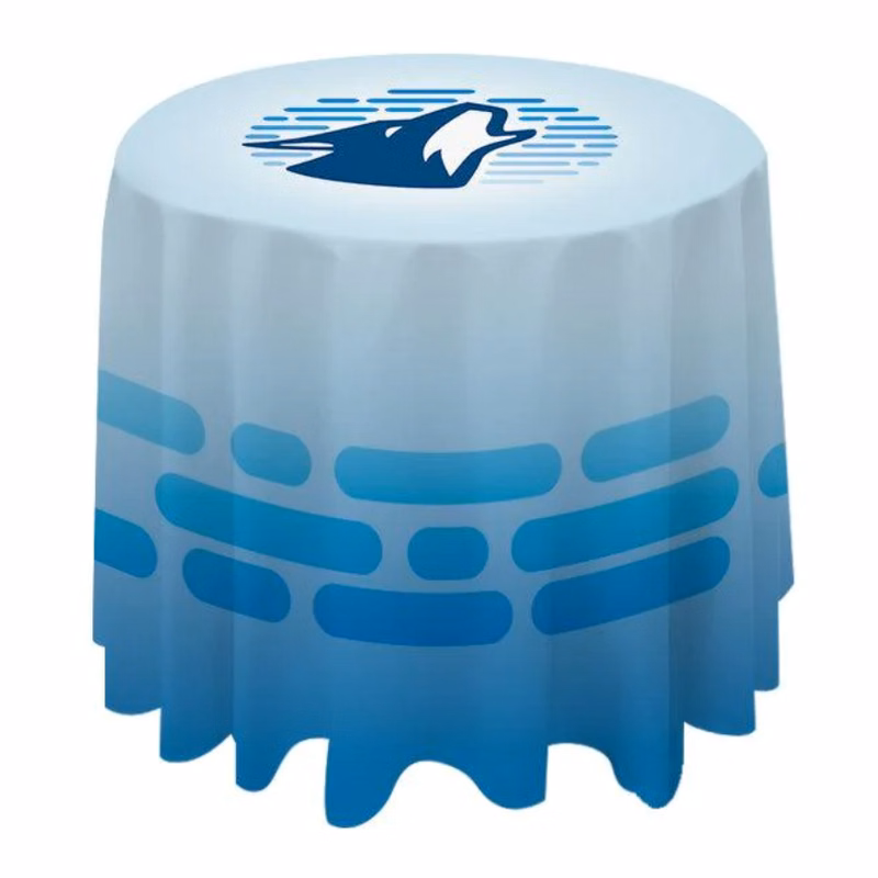 Premium Round Table Drape (Dye Sublimated) 60" x 30''
