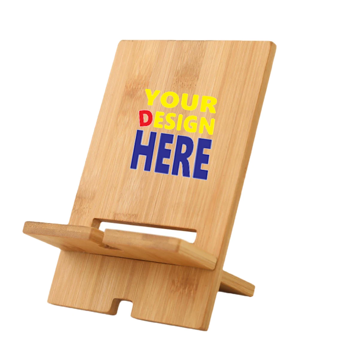 Bamboo Base Phone Charging Stand 1
