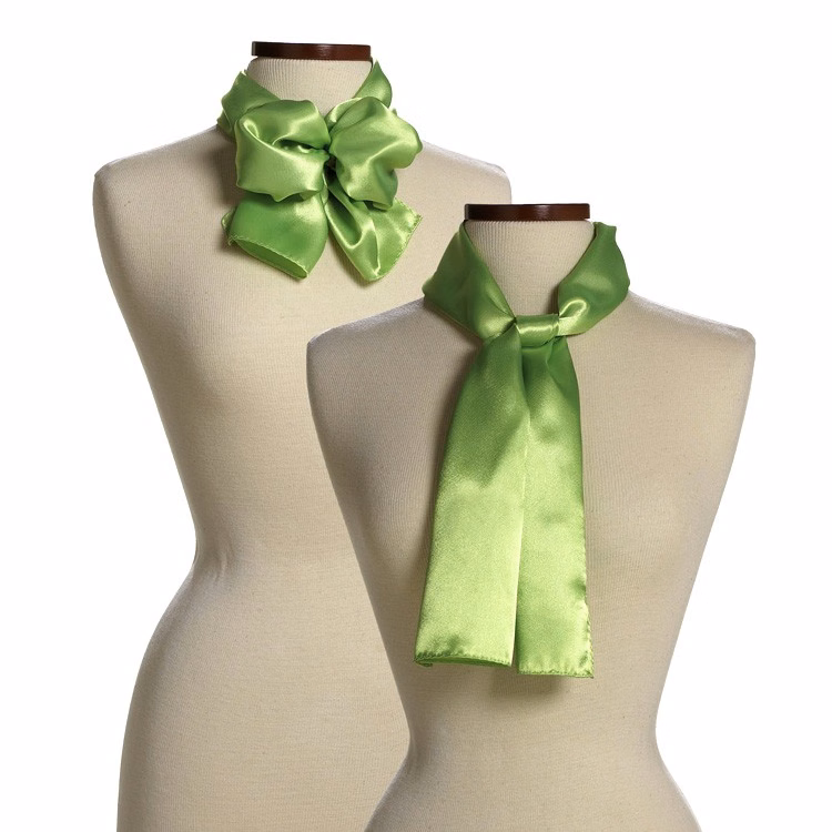 Lime Green Silk 10" x 54" Scarf