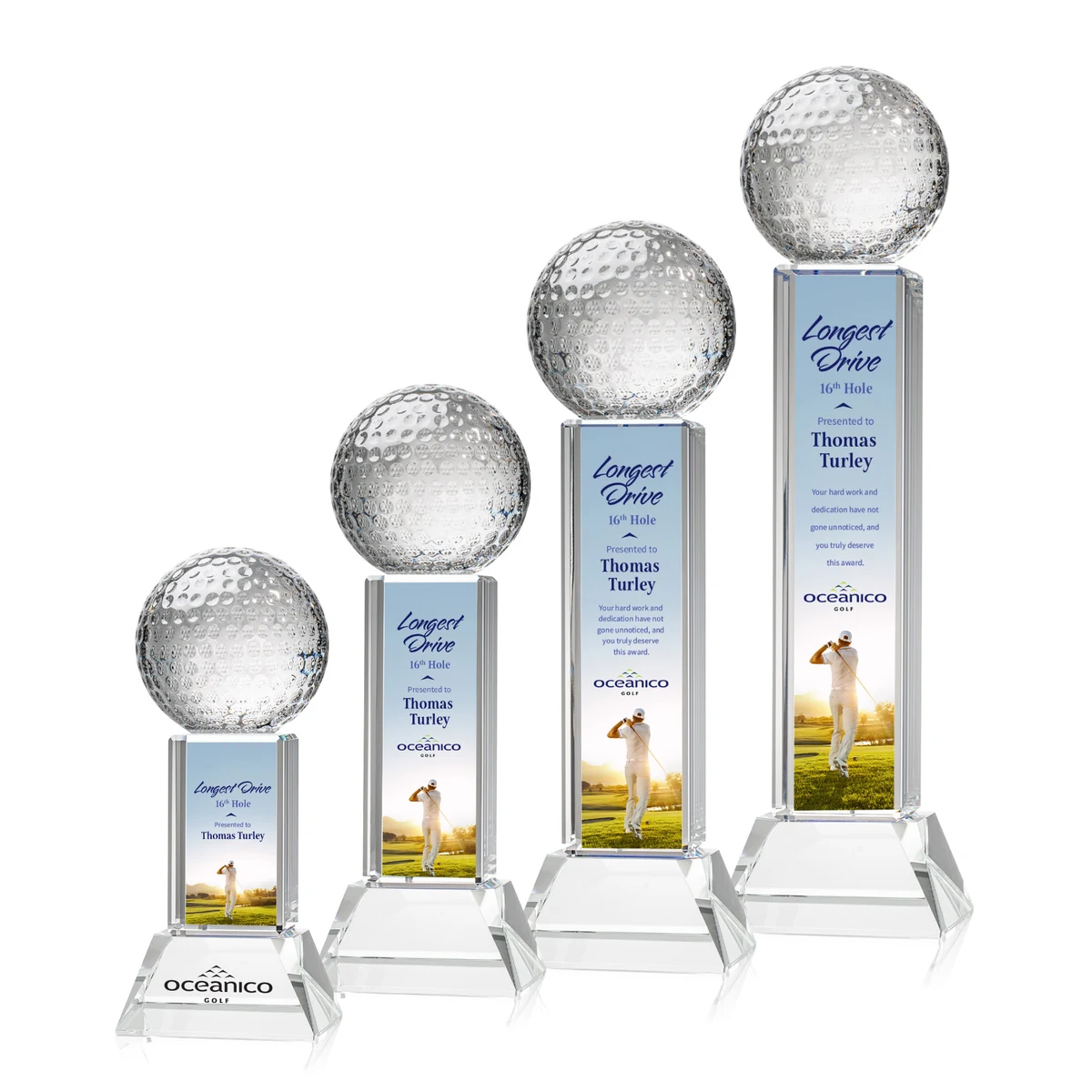 Golf Ball VividPrint™ Award on Stowe - Clear 1