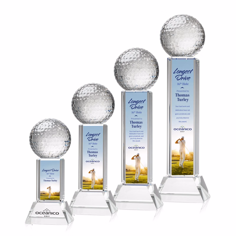 Golf Ball VividPrint™ Award on Stowe - Clear