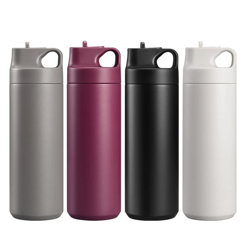 18 oz Stainless Steel Sports Tumbler W/ Straw and Handle 1