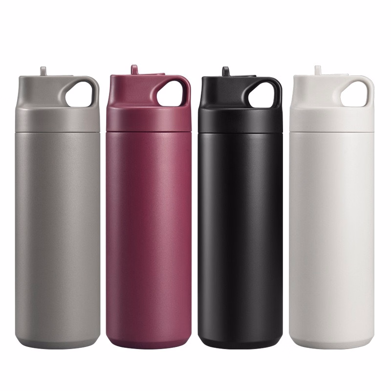 18 oz Stainless Steel Sports Tumbler W/ Straw and Handle