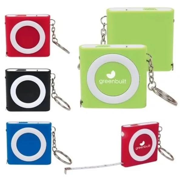 Measuring Tape with Flashlight and key Chain 1