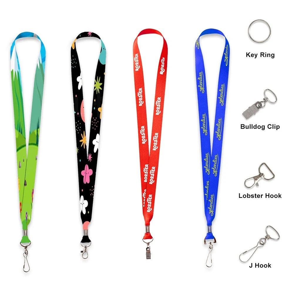 3/4" Lanyard With Metal Crimp And Optional Clamp 1