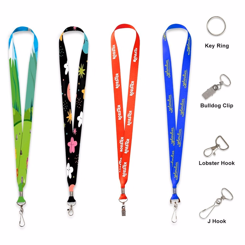 3/4" Lanyard With Metal Crimp And Optional Clamp