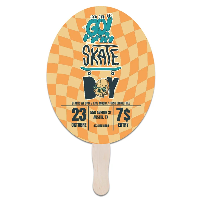 Oval Hand Fans 1