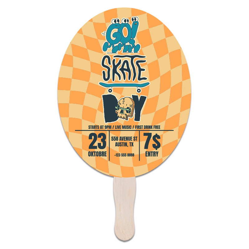 Oval Hand Fans