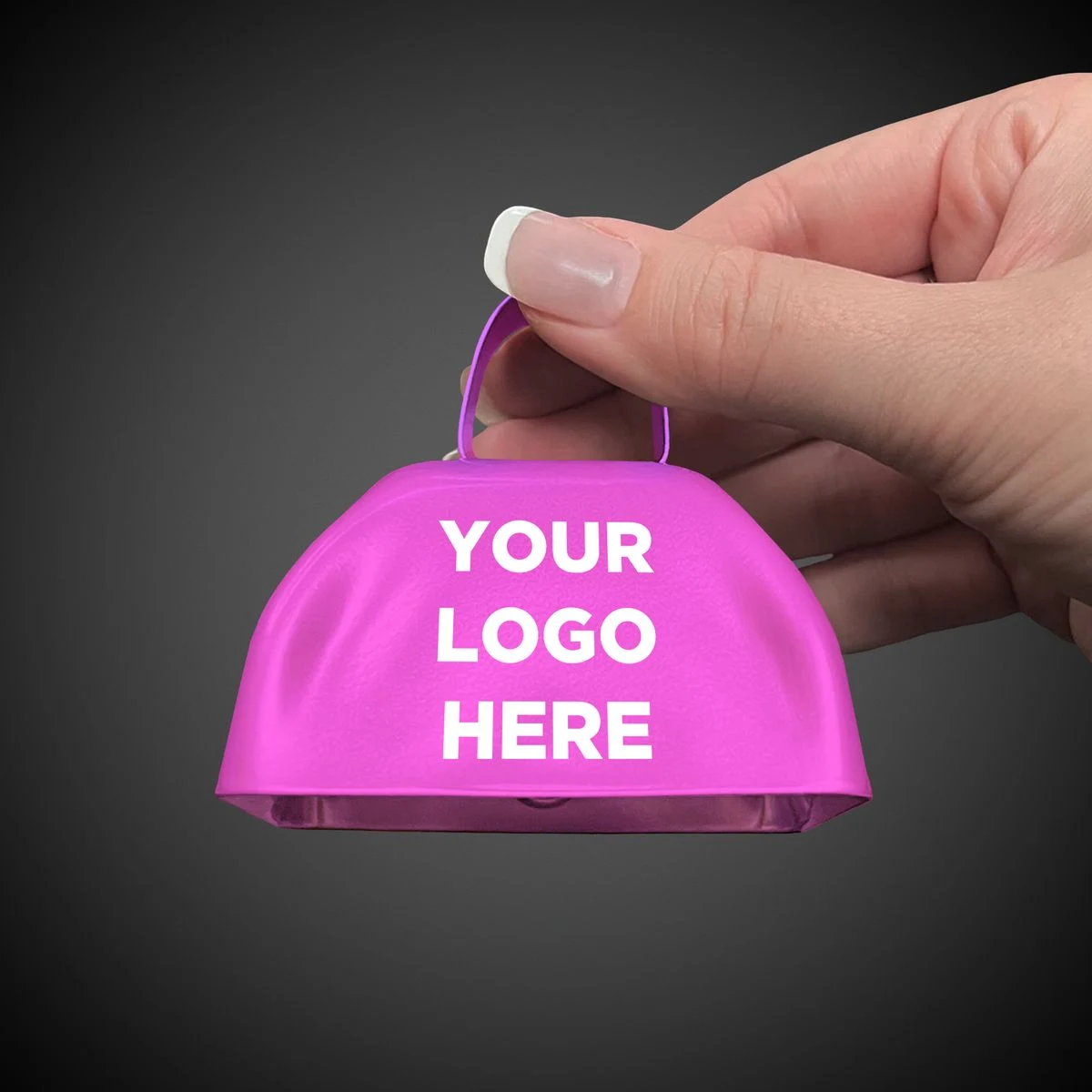 Pink 3" Metal Cowbell Printed 1