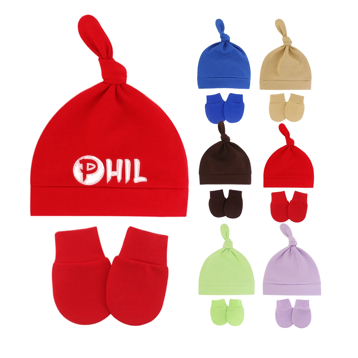 Baby hat and sock set 1