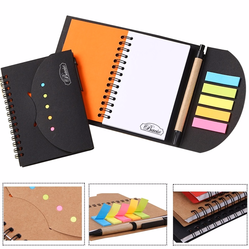 Kraft Paper Spiral Journal with Pen