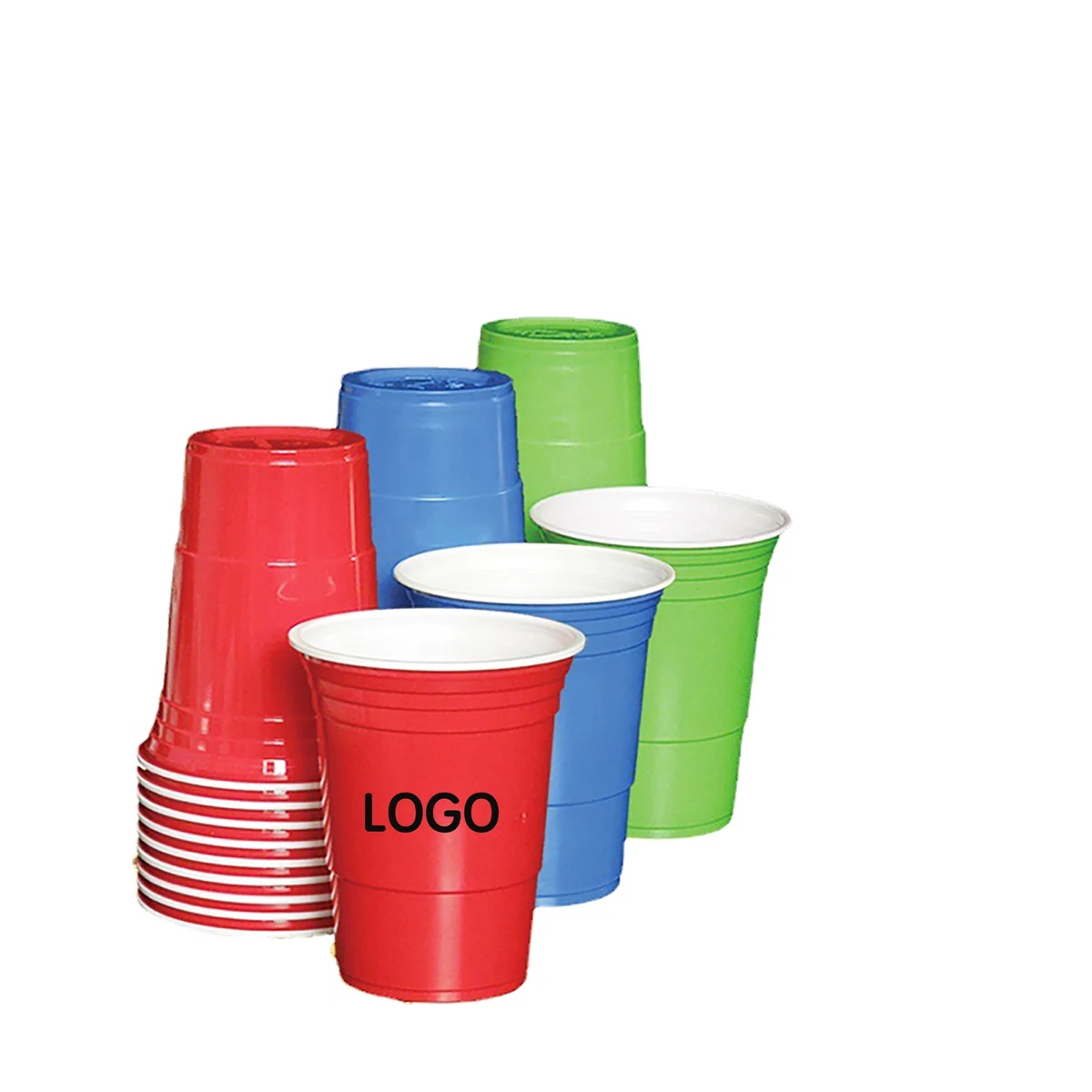 16oz Disposable plastic beer cups 1