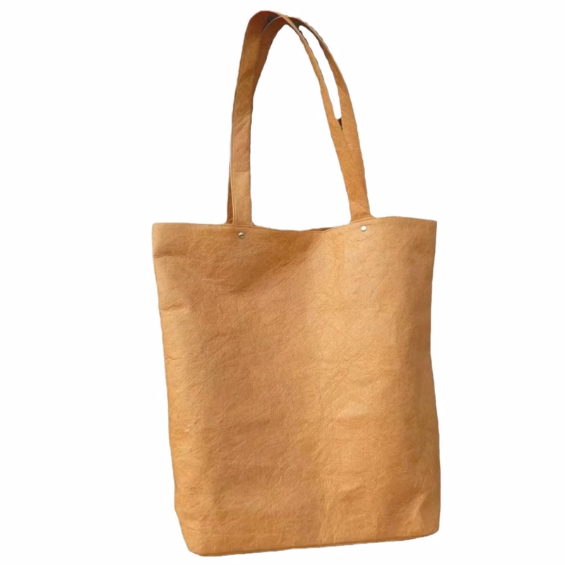 Vintage Washable Leather Tote Bag