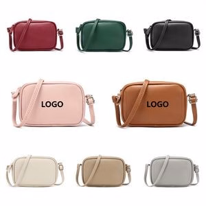 Square Simple Solid Color Bag Ladies Handbag