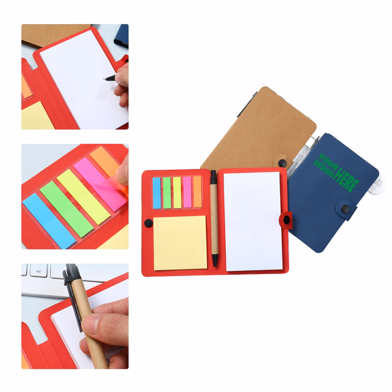 MOQ 50 Custom Sticky Note and Notebook Set