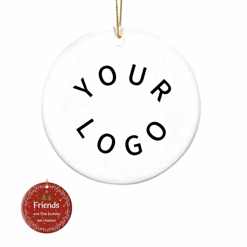 Acrylic Christmas Ornament for Tree Decoration with Logo