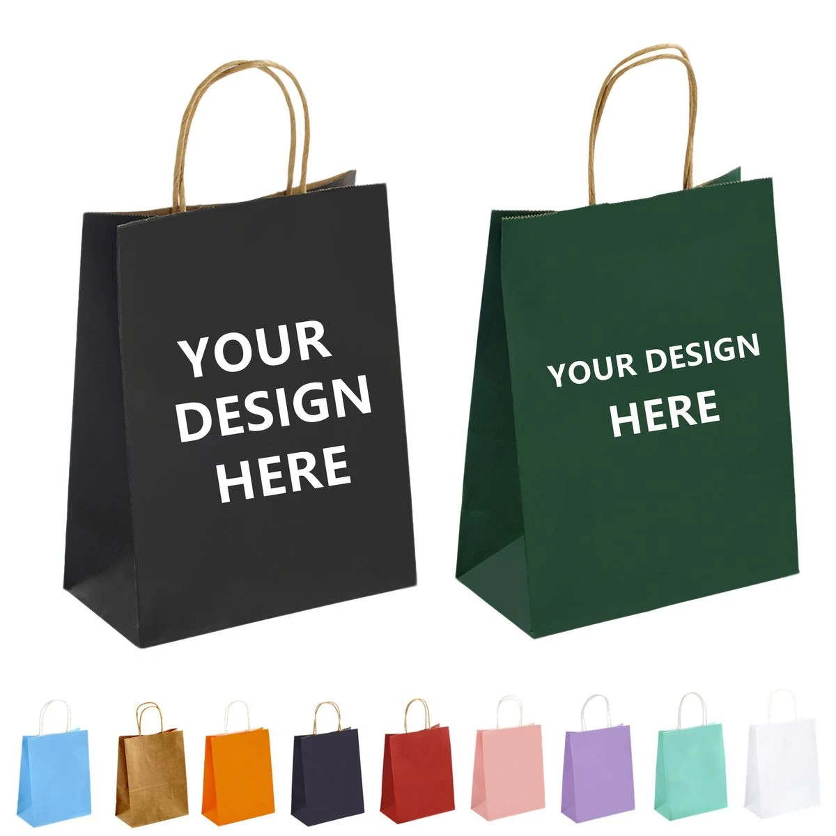 Kraft Paper Shopping Bag With Rope Handle 1
