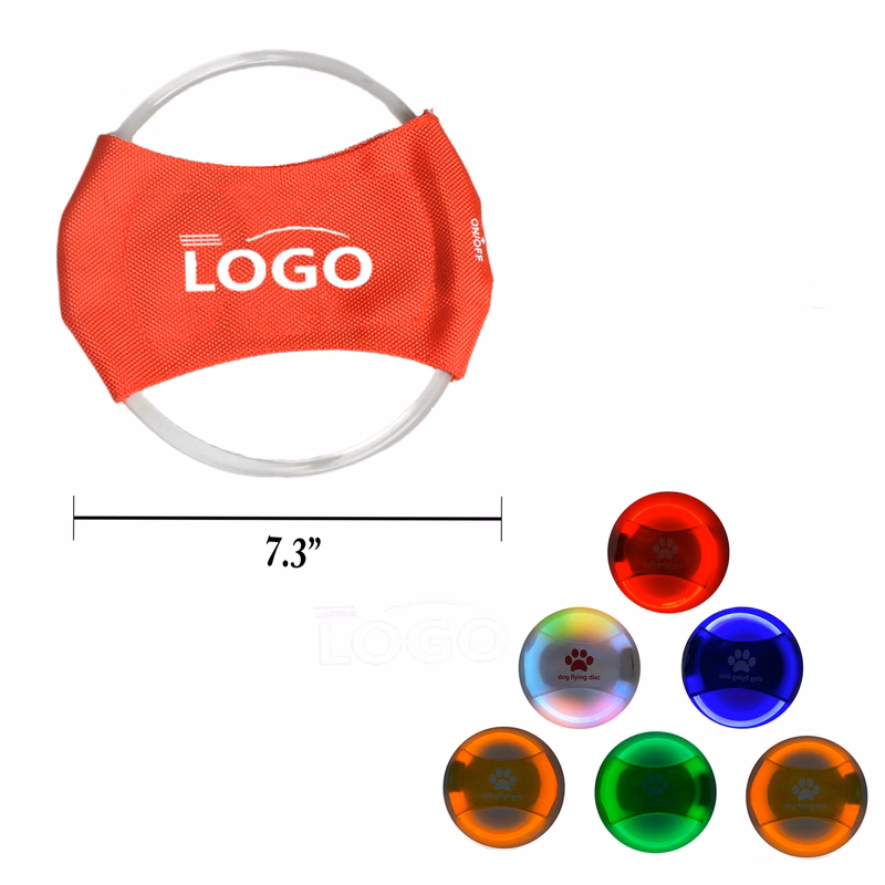 MOQ100 LED Rechargeable Glow Dog Flying Disc
