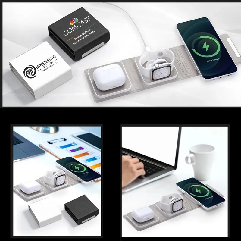 15W Foldable 3 in1 Magnetic Wireless Charger 1