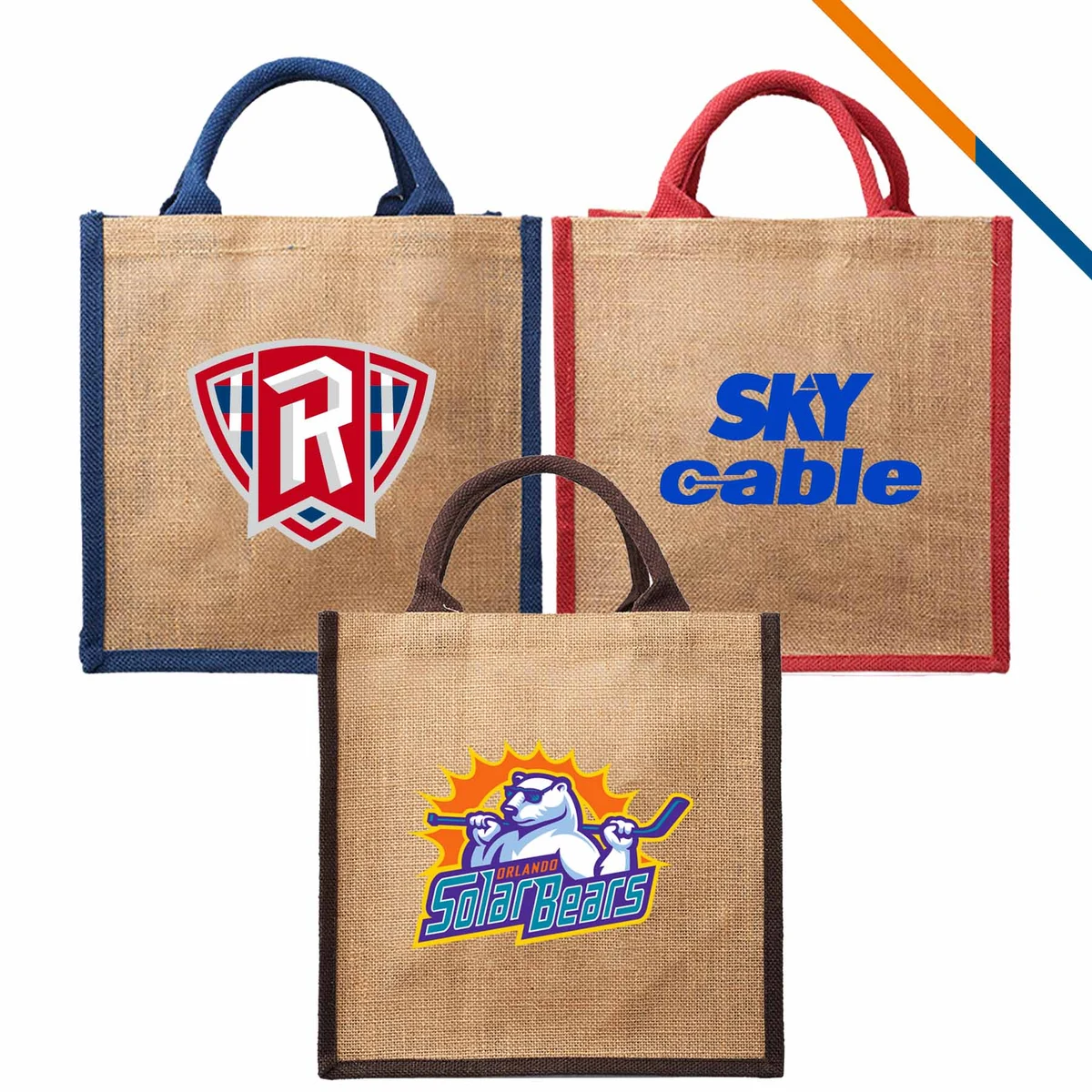 Mocho Jute Tote Bag, custom tote bag with logo imprint 1
