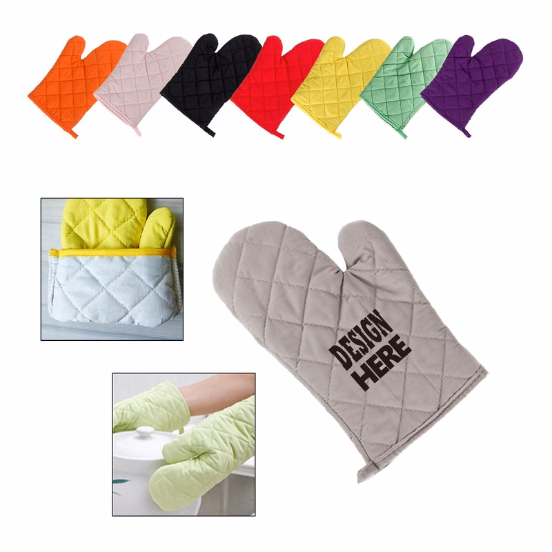 Heat-Resistant Polyester-Cotton Kitchen Gloves