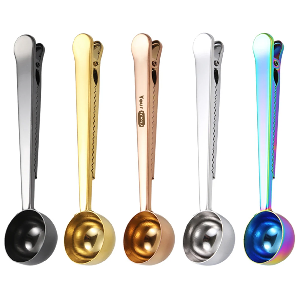 Stainless Steel Multi-Functional Coffee Scoop With Bag Clip 1