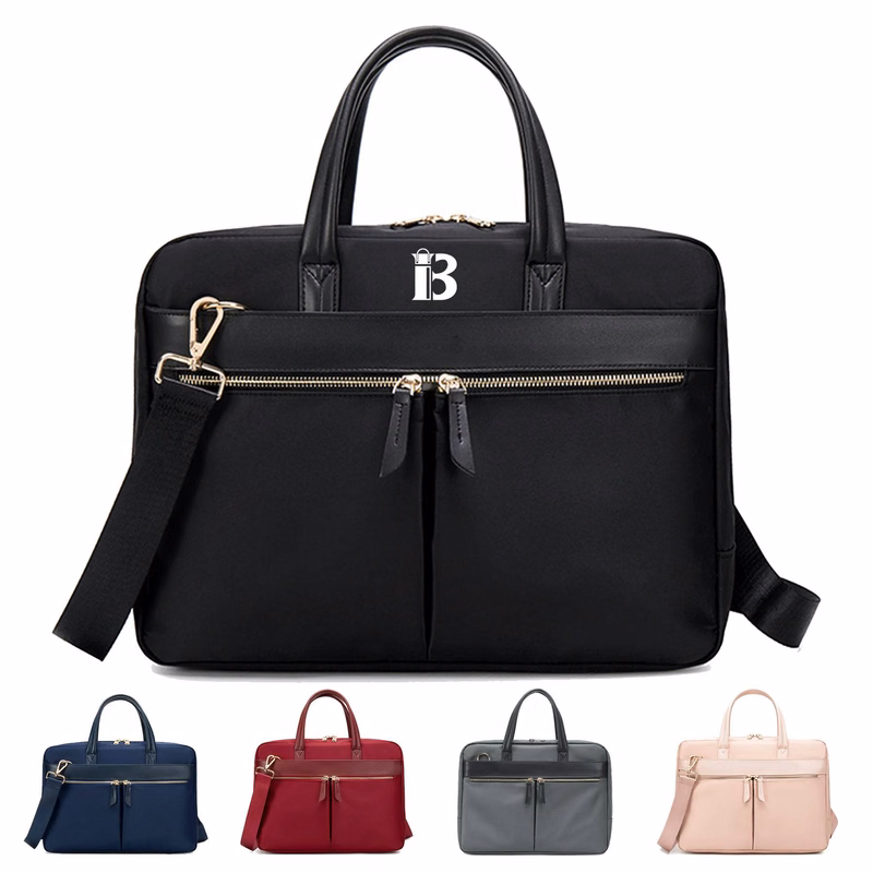 Polyester 15.6 inch handheld crossbody laptop bag
