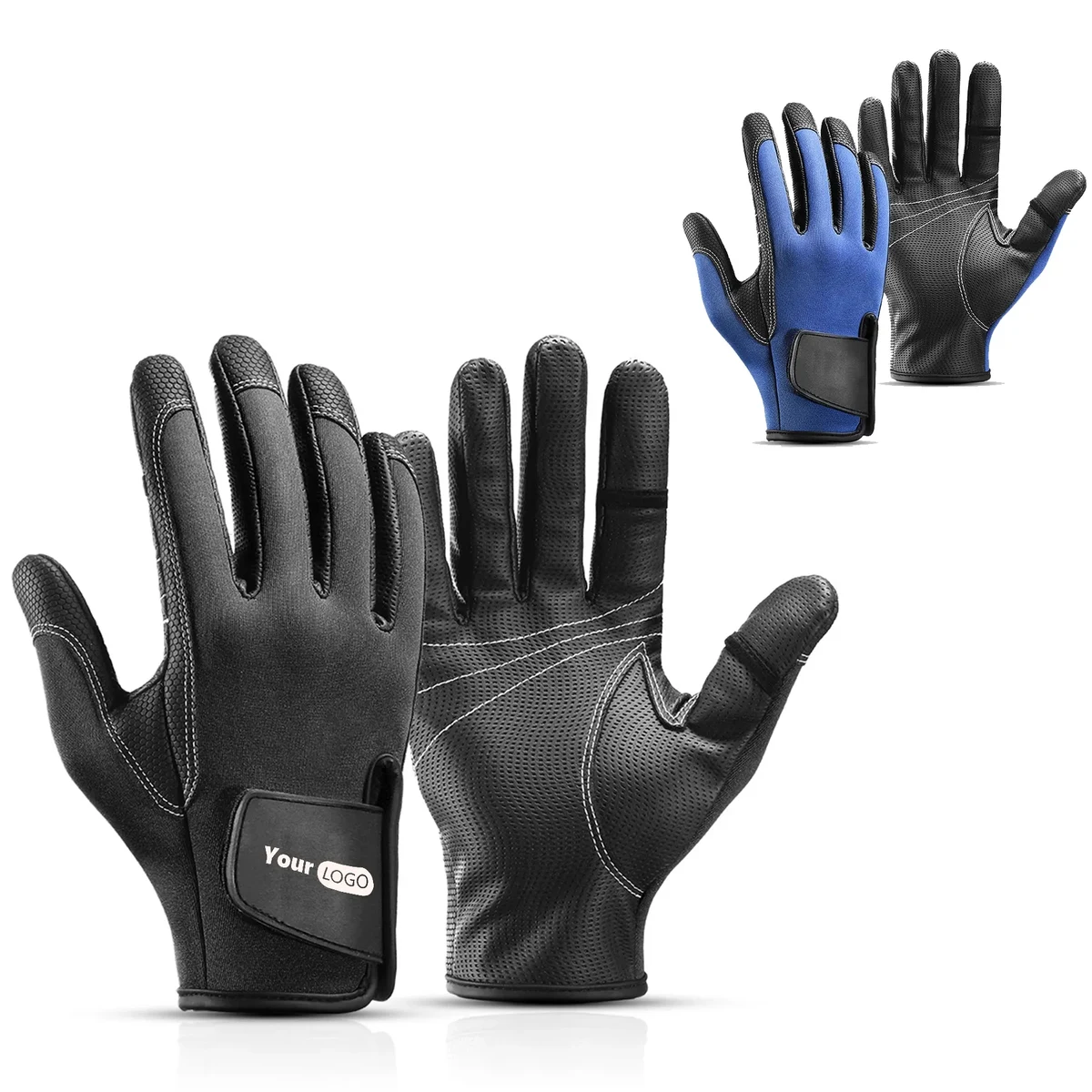 Polyester Non-Slip And Wear-Resistant Fishing Gloves 1