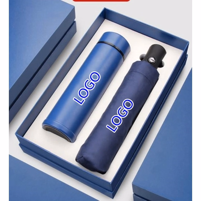 Umbrella and Vacuum Cup Gift Set
