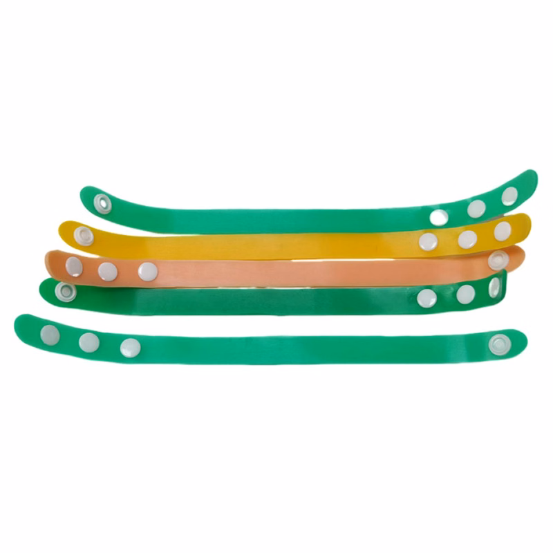 Adjustable Silicone Wristband with Snap-Fastener